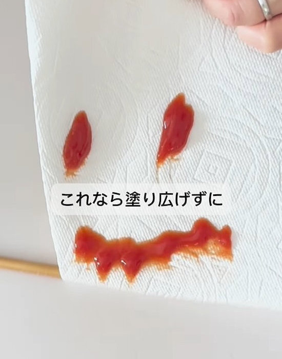ケチャップやマヨネーズが一瞬できれいに！　驚きの掃除テクに「やってみたい」
