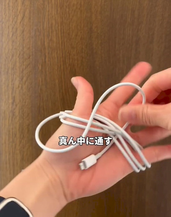ケーブルの整理術『8の字巻き』とは？　収納も使用もスムーズにできる方法に「便利すぎる」