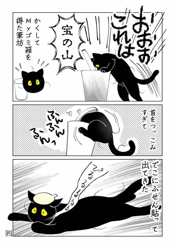 ゴミ箱をあさって遊ぶ猫　飼い主がした『対策』が…「この発想はなかった」「採用！」