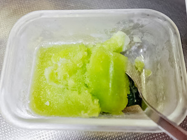 「メロン味…？」　母の手作りシャーベットに、食べた子供がビックリ！