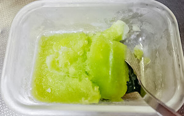 「メロン味…？」　母の手作りシャーベットに、食べた子供がビックリ！