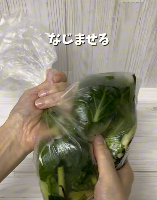 小松菜を切って冷凍するだけ？　ゆでないおひたしに「便利」「毎日食べたい」