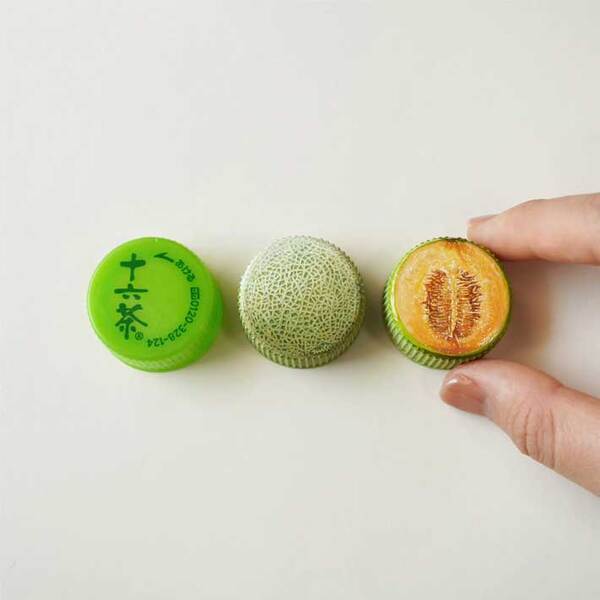 ペットボトルキャップの形を生かして？　『おいしそうなアート』に称賛の声