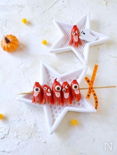 ハロウィン弁当におすすめ！　赤ウインナーで作る『おばけウインナー』がかわいすぎる