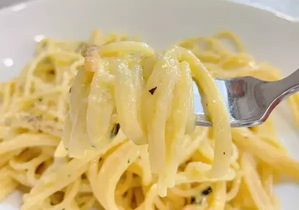 溶き卵を用意して？　お茶づけ海苔×パスタで作るのは…