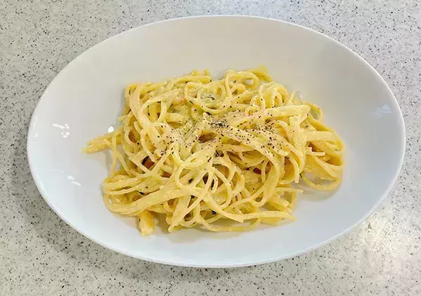 溶き卵を用意して？　お茶づけ海苔×パスタで作るのは…