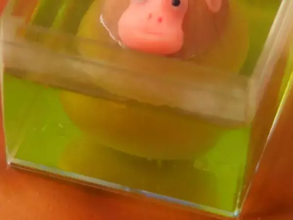 温泉にのんびり浸かるサル　和菓子職人が練り切りにすると？「粋だな」