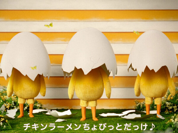 timeleszの『ひよこ組』がチキンラーメン新CMに出演！　『卵』の殻を破る場面も…！