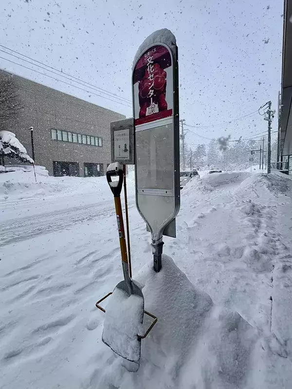 【雪国あるある】青森のバス停、よく見ると…？　「初めて知った」「面白いな」