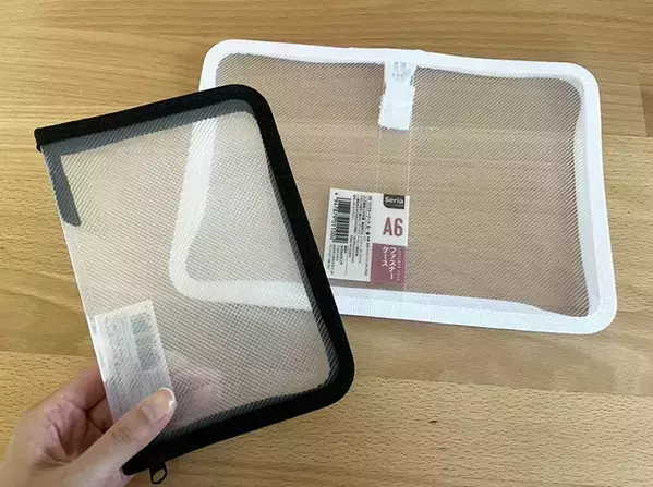 セリアで買った『A6ファスナーケース』　まさかの使い道に「意外と思いつかなかった」