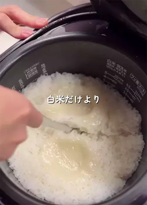 腹持ち重視の『塩むすび』に大反響！　炊飯前に入れたのは…【簡単おにぎりレシピ】