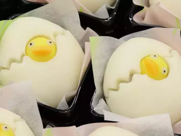 ズラリと並ぶ卵　顔を出すのは…　和菓子職人が生み出したものに「芸が細かい」「表情がたまらん」