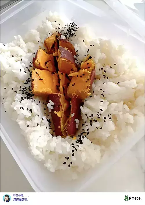 米の上にサツマイモ1本まるごと置いて炊いたら…　芸能人の紹介するレシピに「手軽さがいい！」