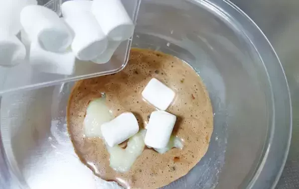 余った餅はこうする！　溶かしたアイスに混ぜて冷やすと…？