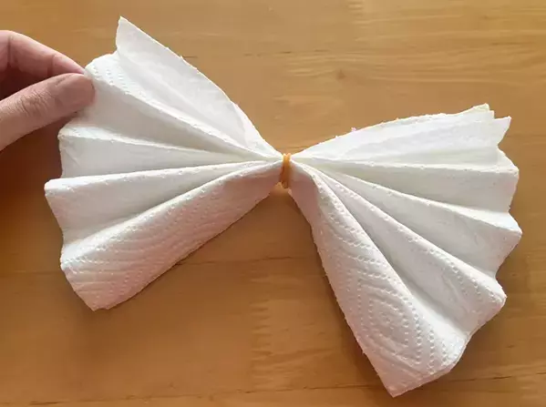 キッチンペーパーの真ん中を『輪ゴム』で留めたら…　できたものが“冬の室内”で活躍！