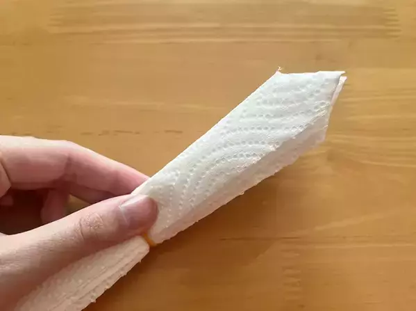 キッチンペーパーの真ん中を『輪ゴム』で留めたら…　できたものが“冬の室内”で活躍！