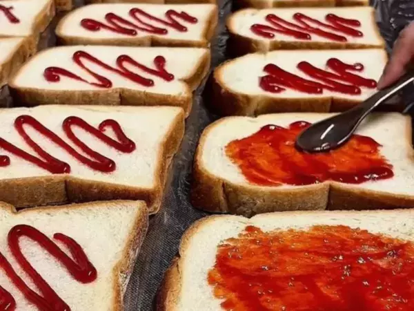 ラップで包む前に具材をのせて！　食パンの保存法に「考えもしなかった」