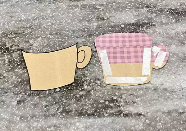 バレンタイン、茶封筒とマステがあればOK！　10分でできるカフェ風袋が？