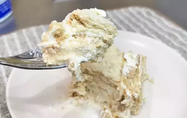 材料はココナッツサブレにヨーグルトとレモン汁！　『レアチーズケーキ風』を作ってみた