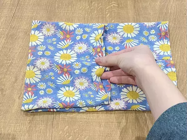 1分でできるキッチンクロスの『即席小箱』　薄い布でも自立する折り方に挑戦