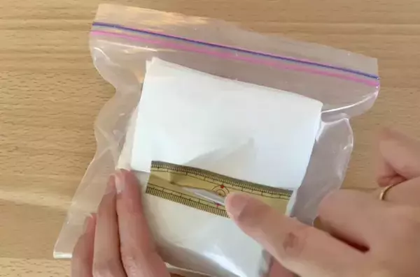 ティッシュは半分にカット！　ジッパー袋で“400枚そのまま持ち歩くワザ”に花粉症の家族が歓喜！