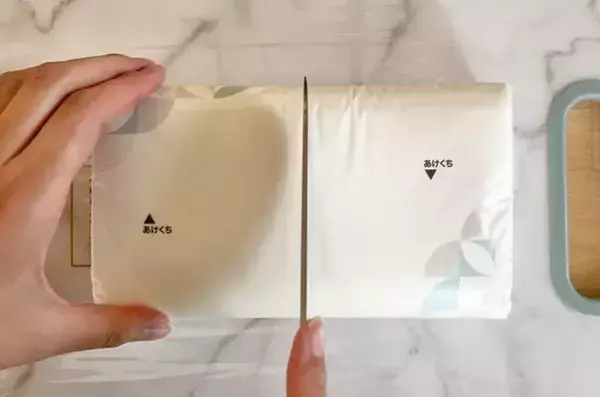 ティッシュは半分にカット！　ジッパー袋で“400枚そのまま持ち歩くワザ”に花粉症の家族が歓喜！