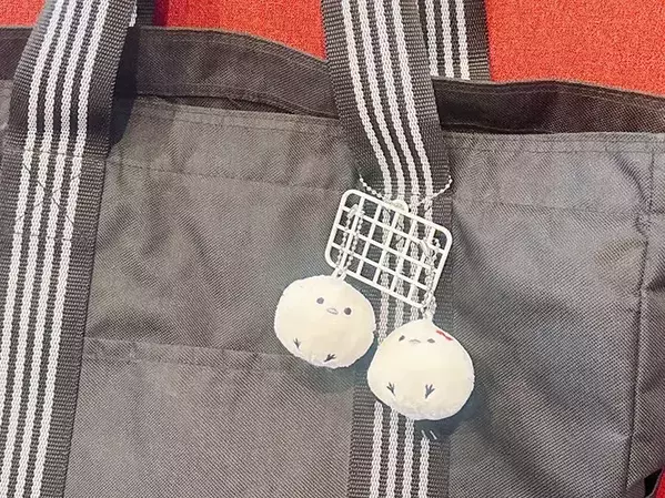 収納に使わない！　『小さなワイヤーネット』をカバンにつけると…「穴の心配なし」