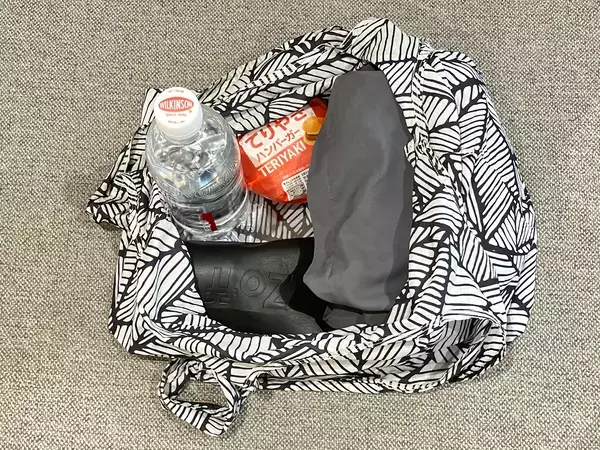 110円でバッグが安定！　『ダイソー』プラスチック板で底板を作る“節約ライフハック”