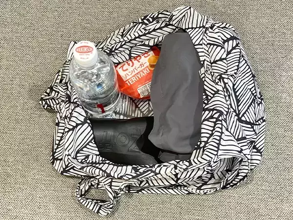 110円でバッグが安定！　『ダイソー』プラスチック板で底板を作る“節約ライフハック”