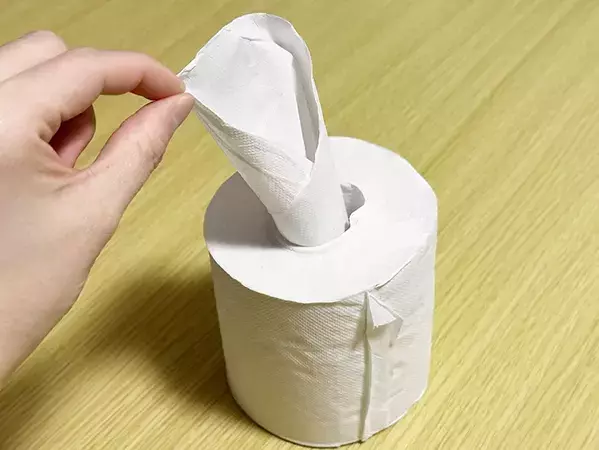 【30秒でできる】　トイレットペーパーから芯を抜く方法！　レジャーや避難用に便利