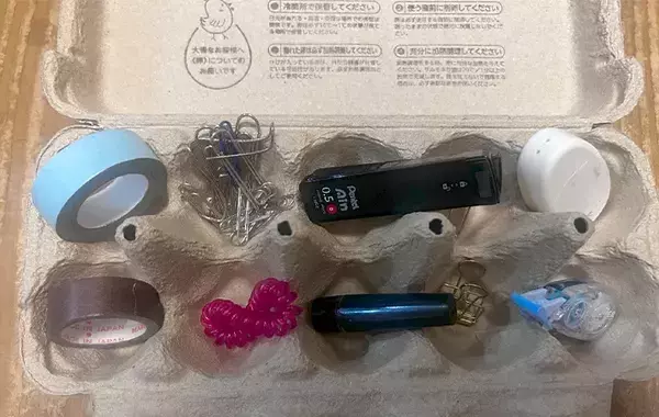空になった紙の卵パック　思わぬ活用法に「ジャストフィット」「ピッタリ入る」