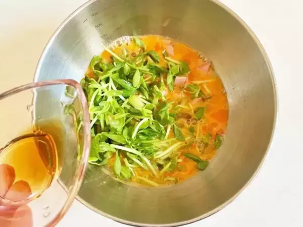 卵焼きのかさましにピッタリ！　混ぜた安い具材に「シャキシャキ」「弁当に入れたい」