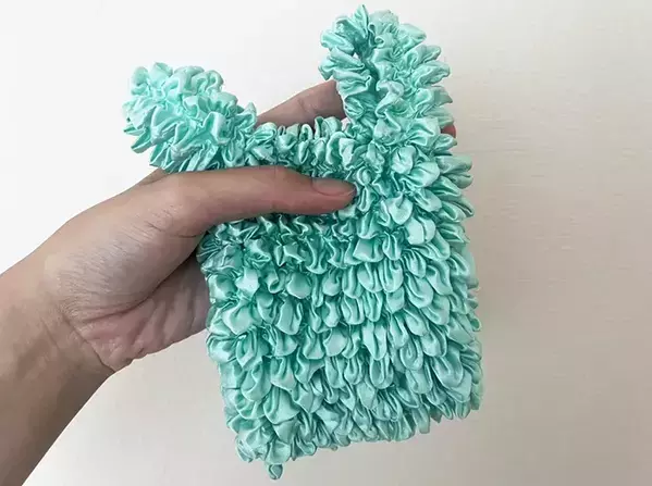 「本当にエコバッグ？」と店員さんも驚く　330円くしゅくしゅバッグを日常使いしてみた