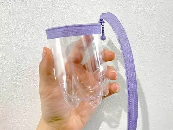 500mlペットボトルをカットして？　100均ファスナーを取り付けるDIY【手順】
