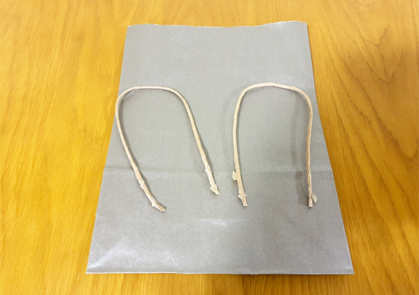 ため込んでいた紙袋、サイドに穴を開けると…　5分で作れる『収納アイテム』に「実用性バツグン！」