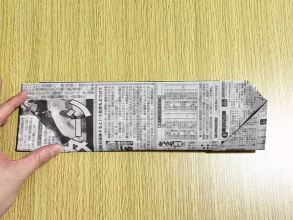 「絶対に覚えておきたい」　新聞紙1枚で完成する『即席皿』の作り方15ステップ