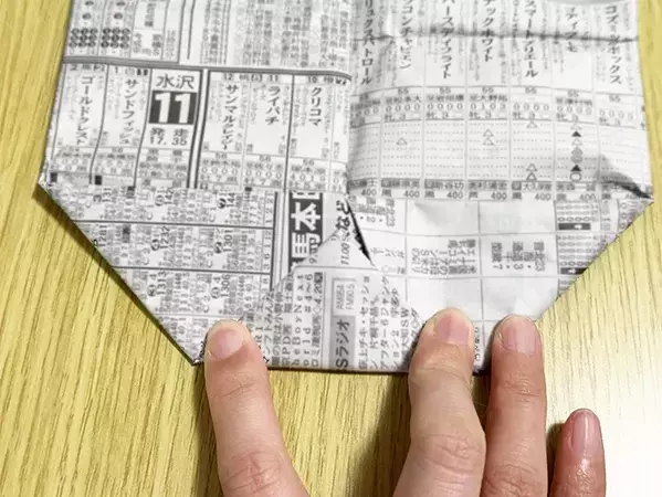 「絶対に覚えておきたい」　新聞紙1枚で完成する『即席皿』の作り方15ステップ