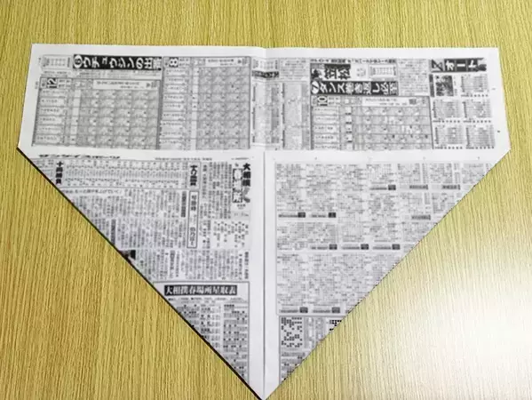 「絶対に覚えておきたい」　新聞紙1枚で完成する『即席皿』の作り方15ステップ