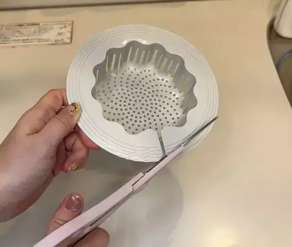 ネットを下に引っ張るだけ！　ダイソーの便利アイテムで『水気を切る不快感』が消えた