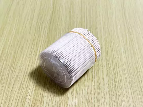 5秒で完成！　爪楊枝が倒れても散らばらない方法に「絶対にやる」