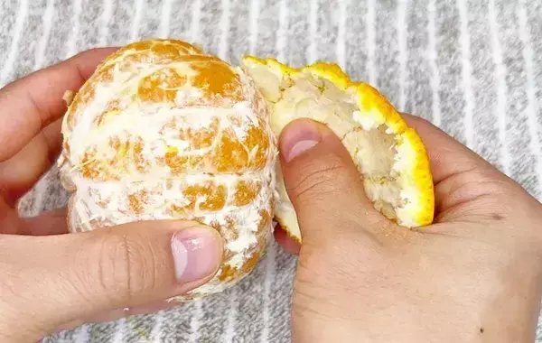 食パンの留め具、余った時には？　フルーツの皮むきに使う方法に「包丁いらず」「簡単にできた」