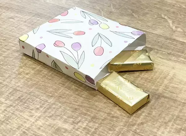 かわいくて使えないメモを救出！　2枚重ねて作るマチつきギフトボックス