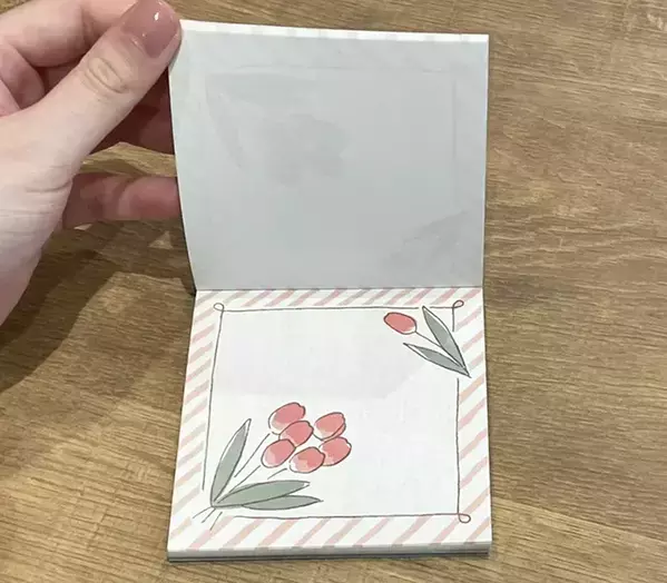 かわいくて使えないメモを救出！　2枚重ねて作るマチつきギフトボックス