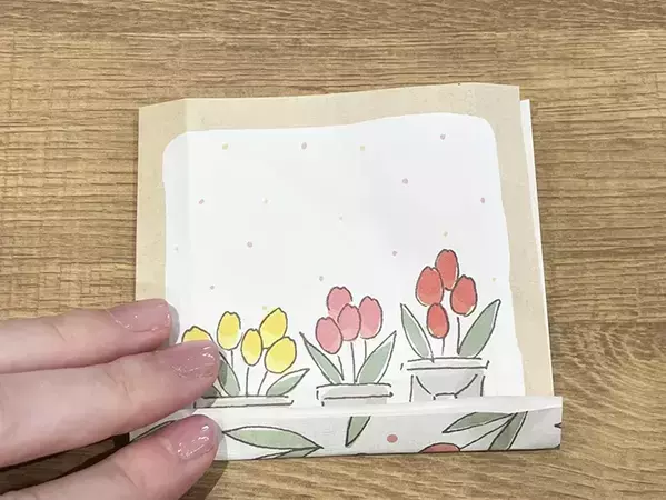 かわいくて使えないメモを救出！　2枚重ねて作るマチつきギフトボックス