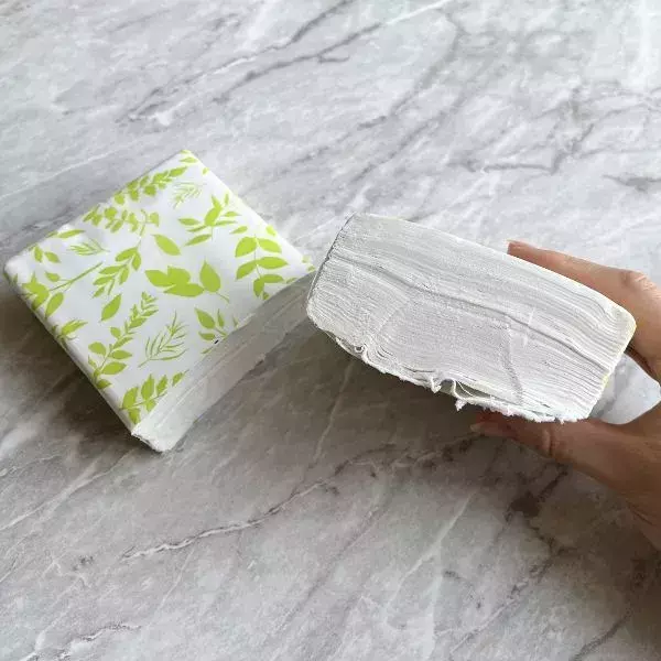 ソフトパックティッシュを包丁で真っ二つ！　思わぬ活用法に「目からウロコ」「真似したい」