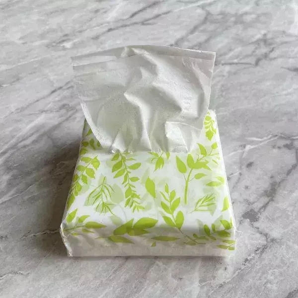 ソフトパックティッシュを包丁で真っ二つ！　思わぬ活用法に「目からウロコ」「真似したい」