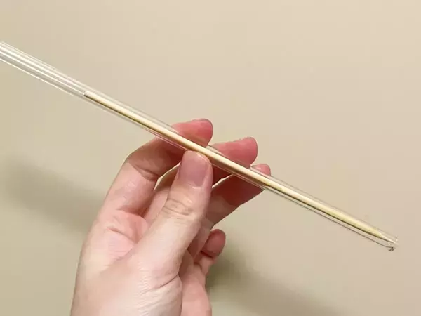 中に入れたら放置するだけ　マイストローの内部を『竹串』で乾きやすくする裏技