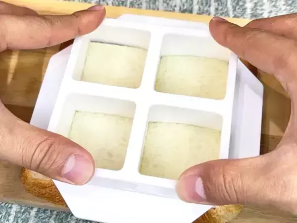 小さなサンドイッチが一気に作れた！　110円のグッズが「優秀」「弁当にピッタリ」