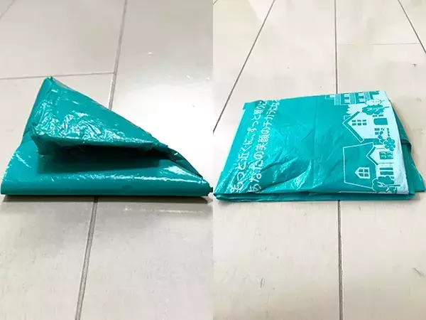 レジ袋をきれいに収納したいならやって！　話題の『四角形折り』【手順】