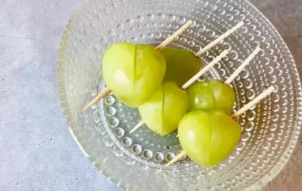 シャインマスカットがハートに！？パーティーで映える簡単アイデア